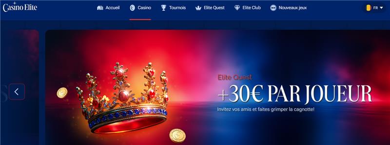 Jouer sur Casino Elite
